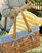 Striped Beach & Picnic Blanket – Monaco Mimosa Outdoor Blanket