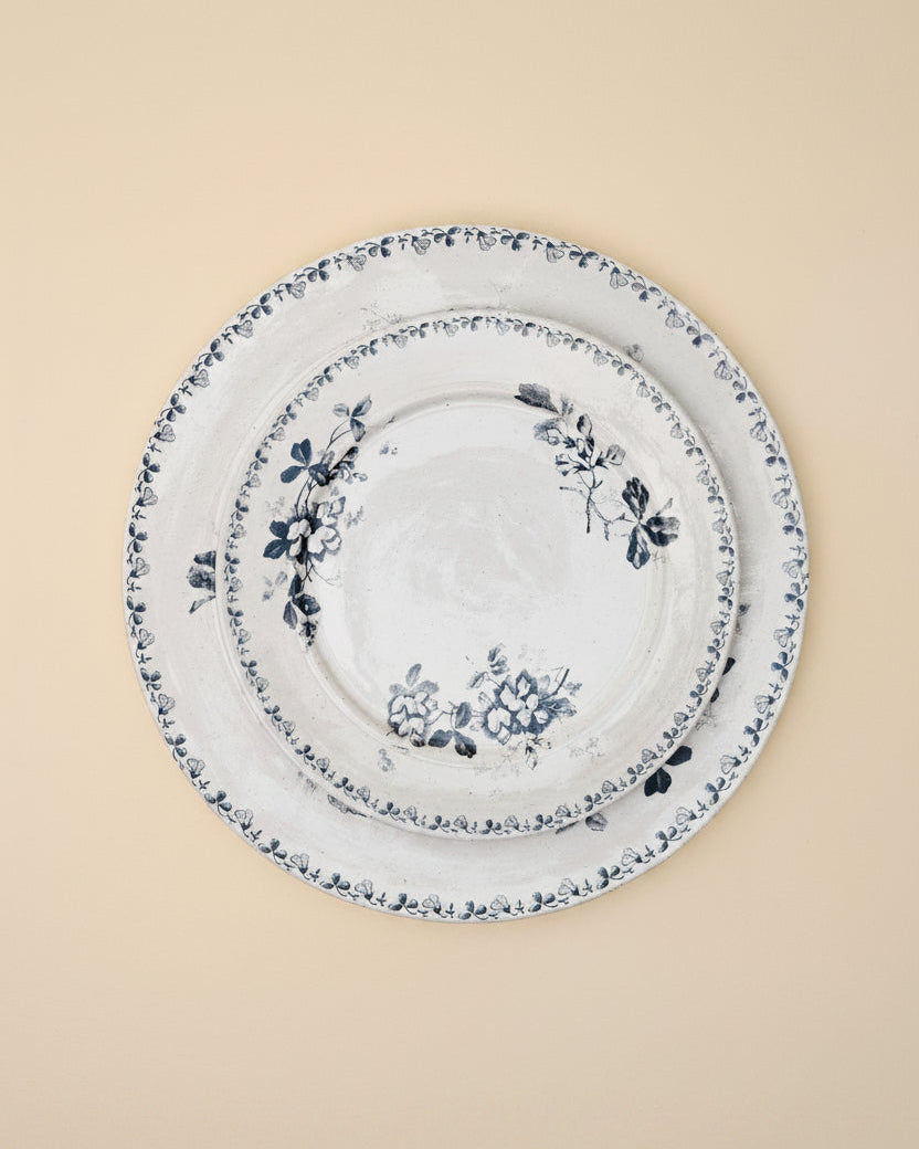 Heirloom Garden Navy Floral Plate