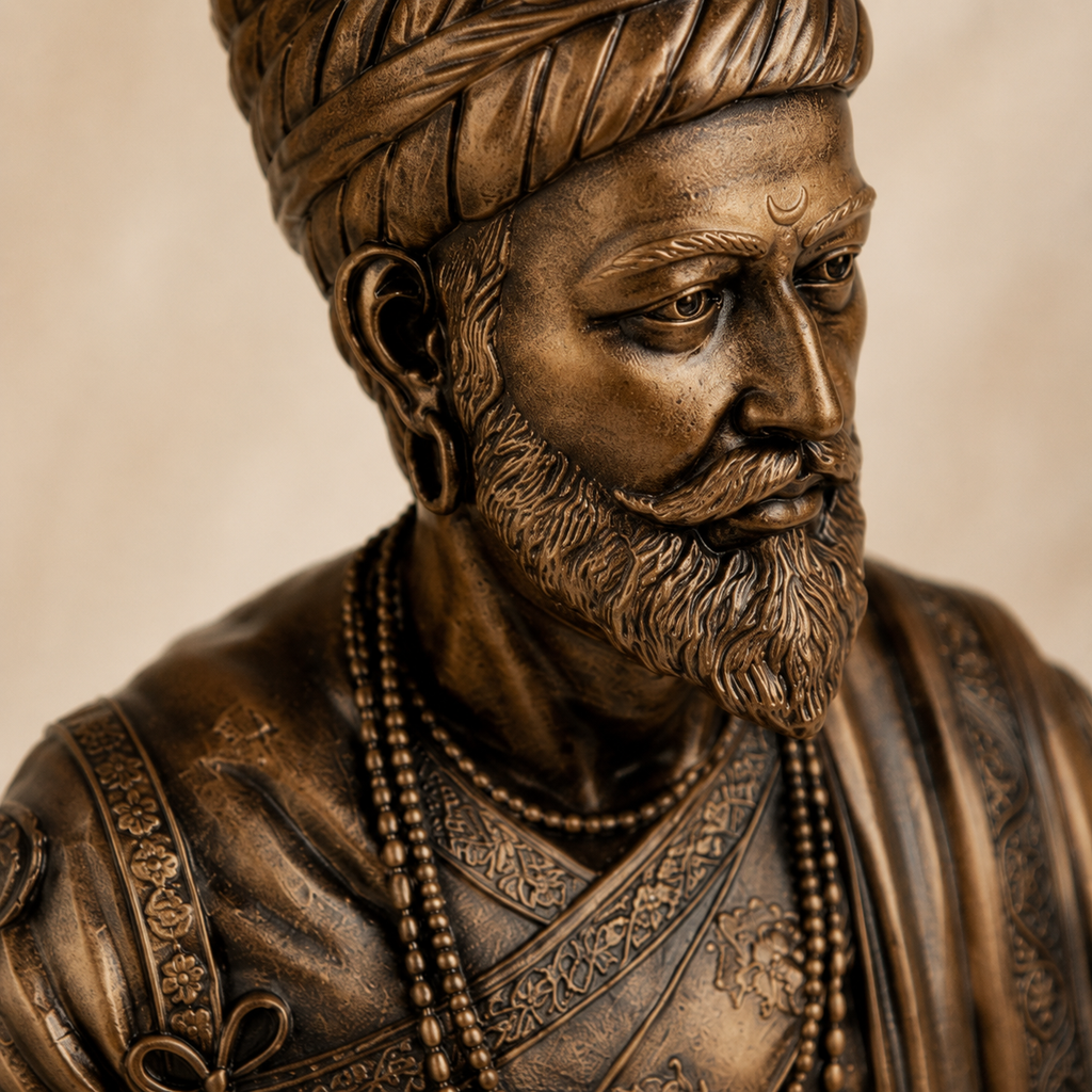 Chhatrapati Heritage Resin Bust Sculpture