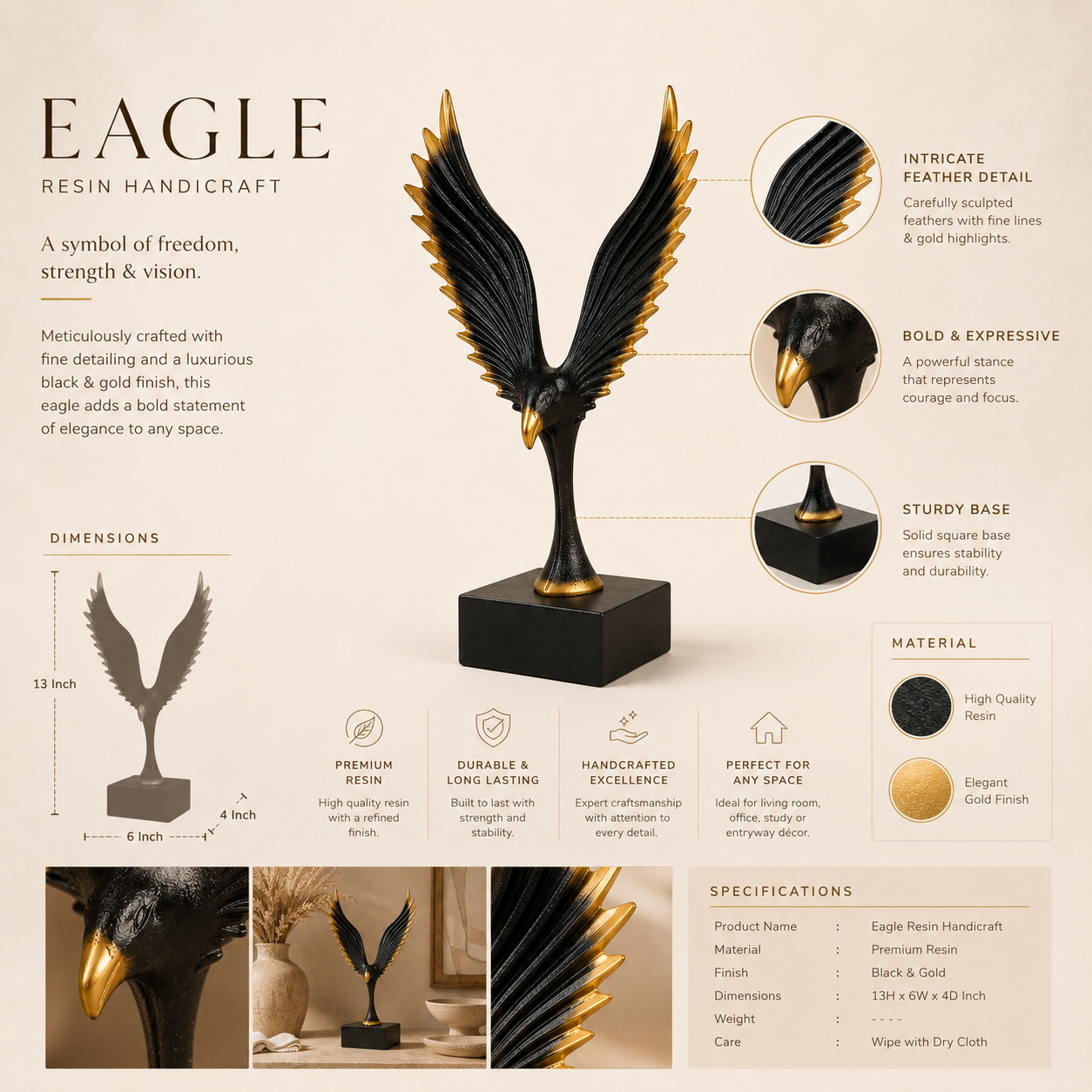 Soaring Eagle Sculpture