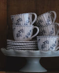 Heirloom Garden Floral Tea Cup and Saucer Set