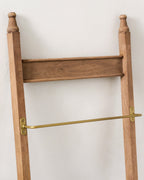 Brass and Wood Library Ladder