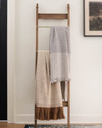 Brass and Wood Library Ladder