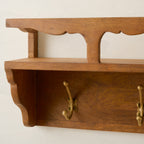 Daphne Wood and Brass Display Shelf
