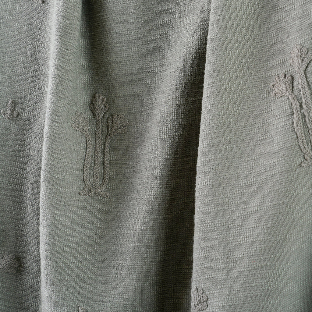 Petrol Blue Tulip Textured Coverlet