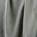 Petrol Blue Tulip Textured Coverlet