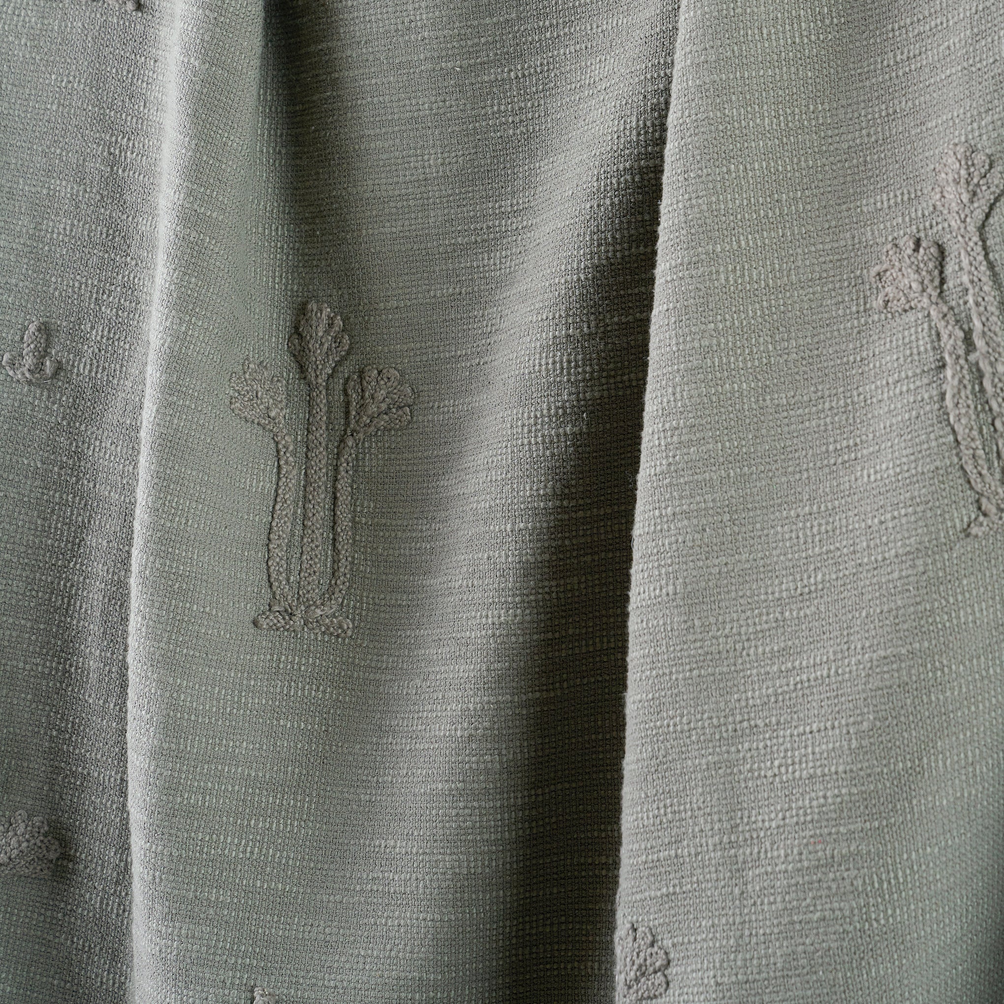 Petrol Blue Tulip Textured Coverlet
