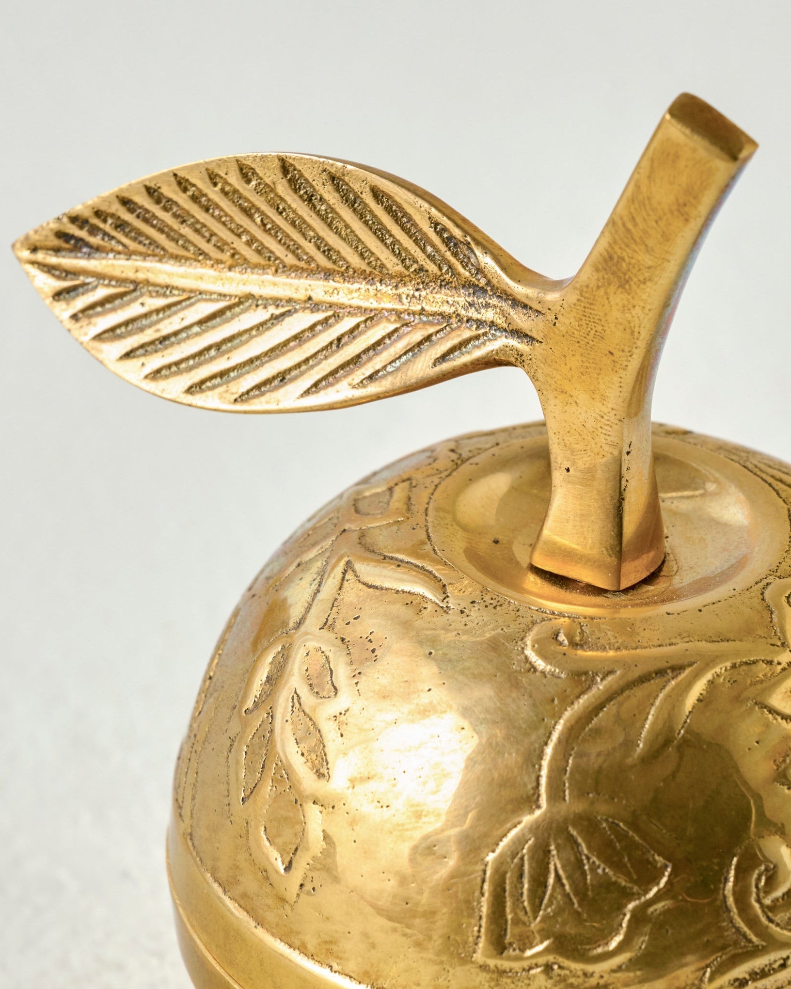 Antique Inspired Brass Apple Box