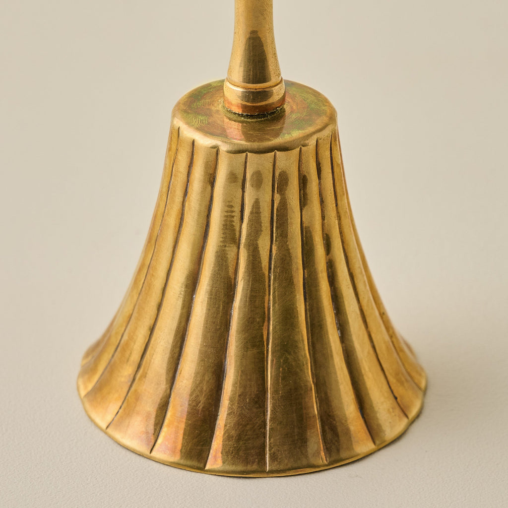 Marie Fluted Brass Bell