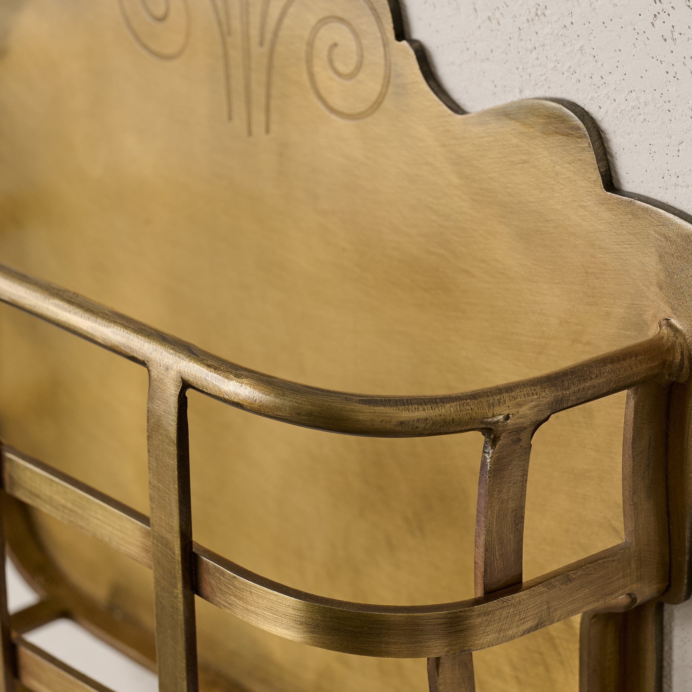 Antiqued Brass Mail Holder