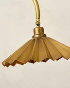 Brass Pleat Floor Lamp
