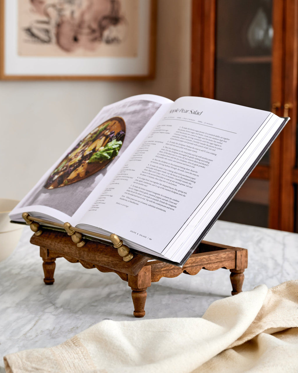 Vintage-Inspired Cookbook Holder + Riser
