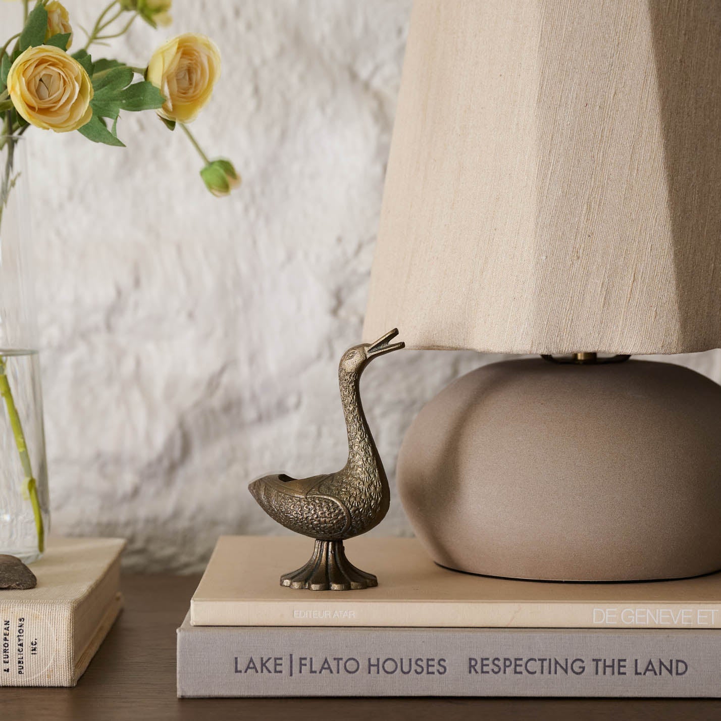 Vintage Inspired Brass Duck Taper Holder