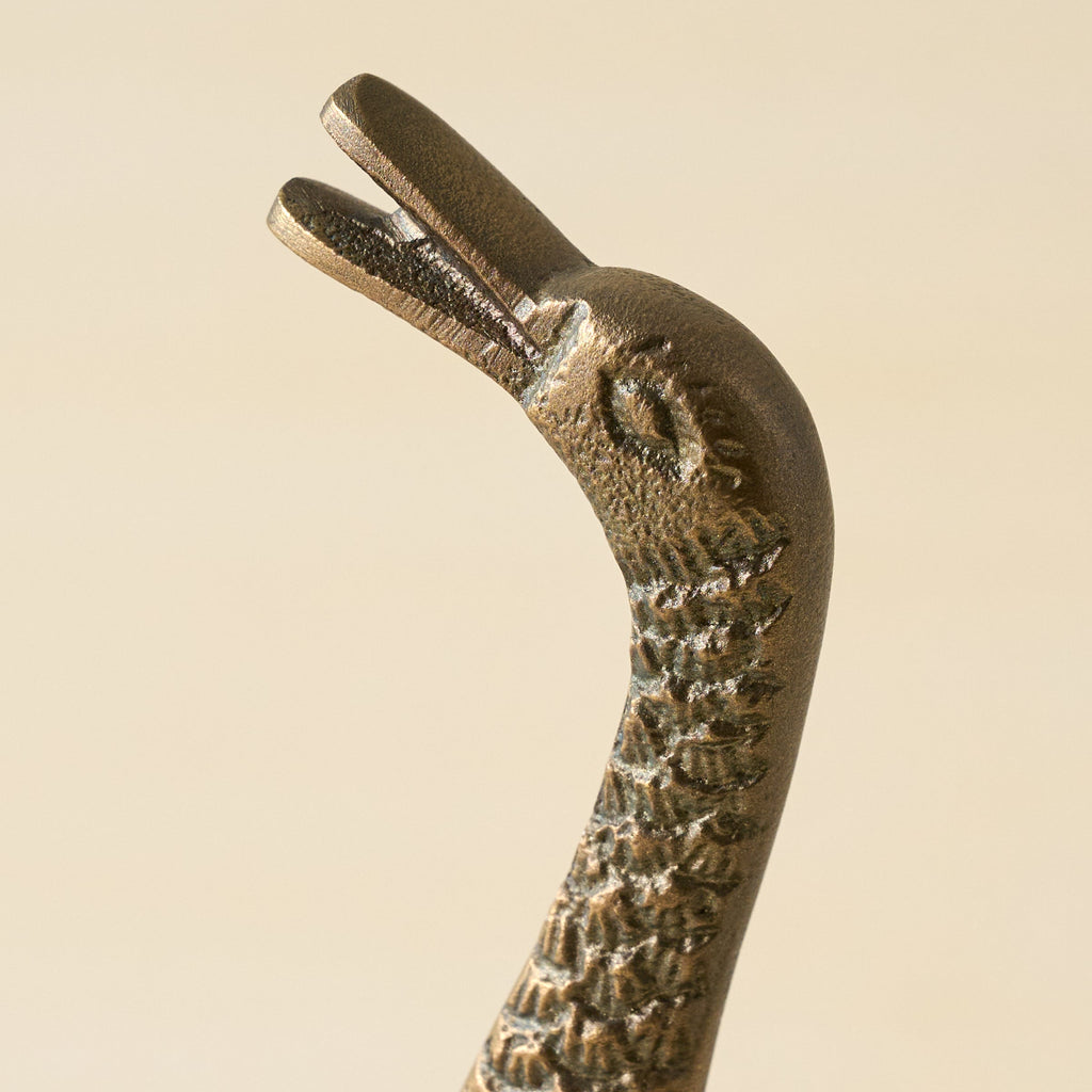 Vintage Inspired Brass Duck Taper Holder