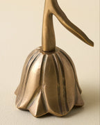 Floral Antique Brass Bell
