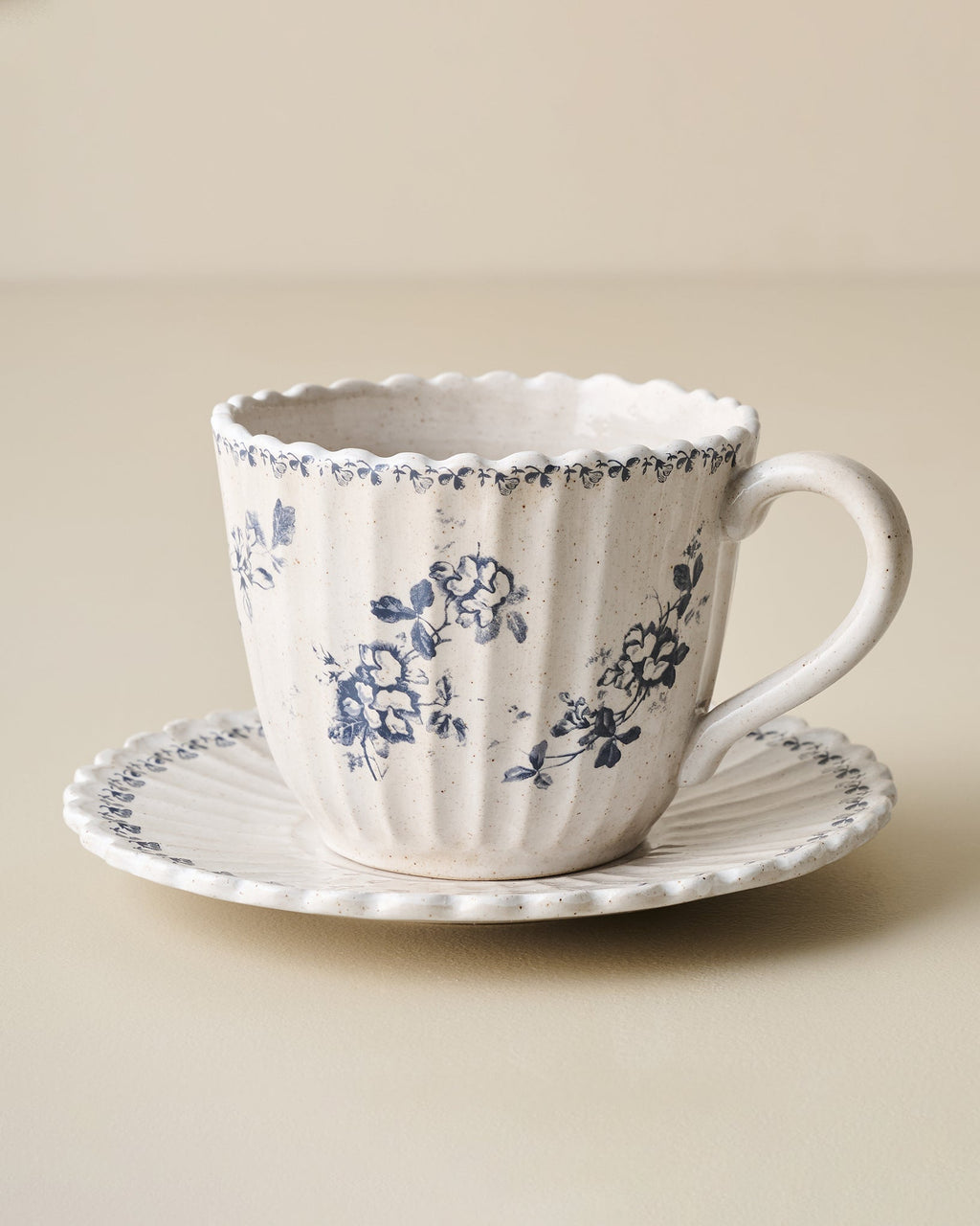 Heirloom Garden Floral Tea Cup and Saucer Set