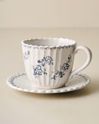 Heirloom Garden Floral Tea Cup and Saucer Set