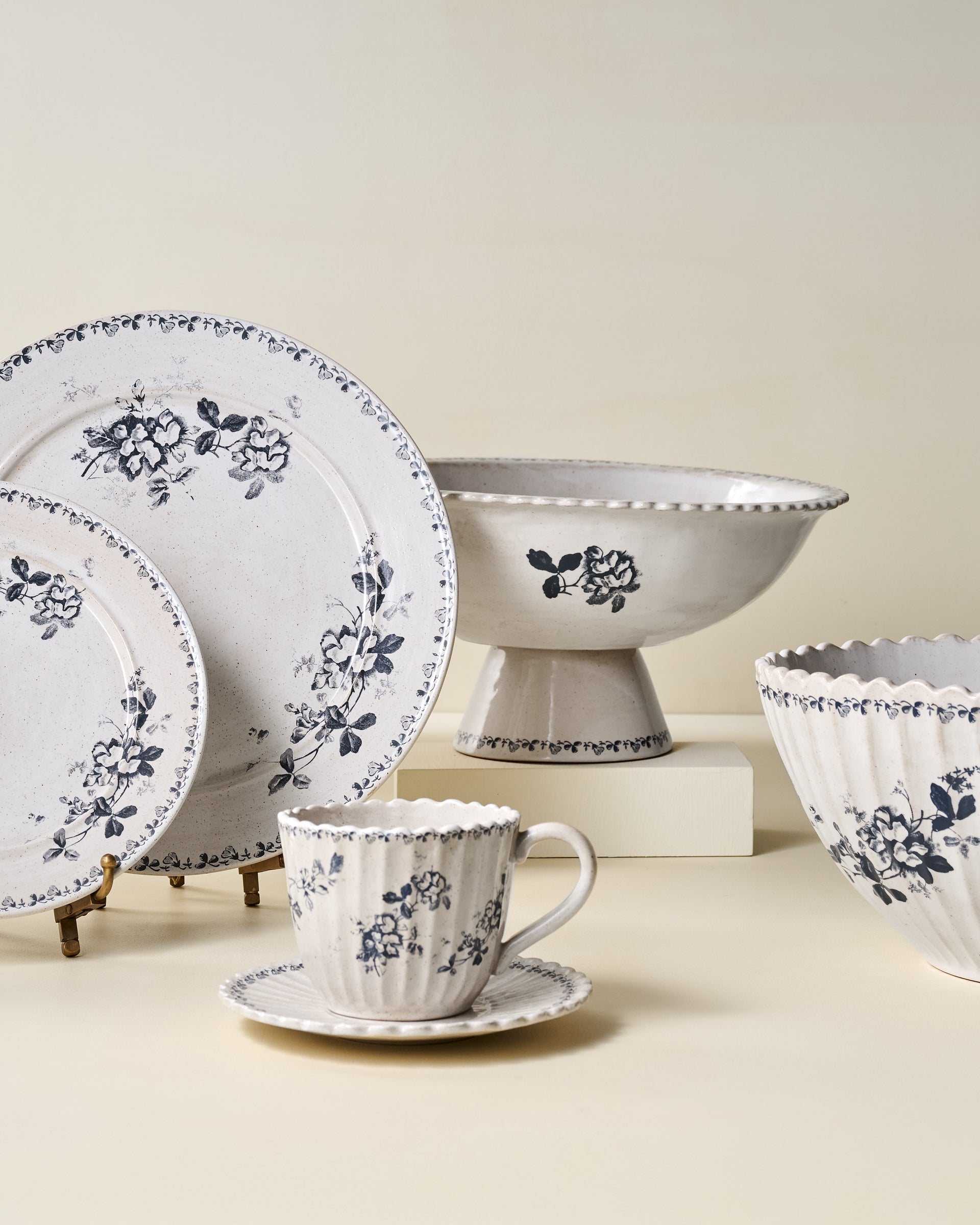 Heirloom Garden Floral Tea Cup and Saucer Set