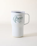 MAGNOLIA PRESS 16 OZ STAINLESS STEEL WHITE ROAM