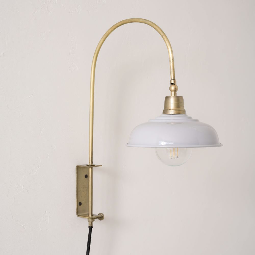 Sybil Enamel Plug-in Sconce