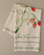 Les Fraises Printed Tea Towel