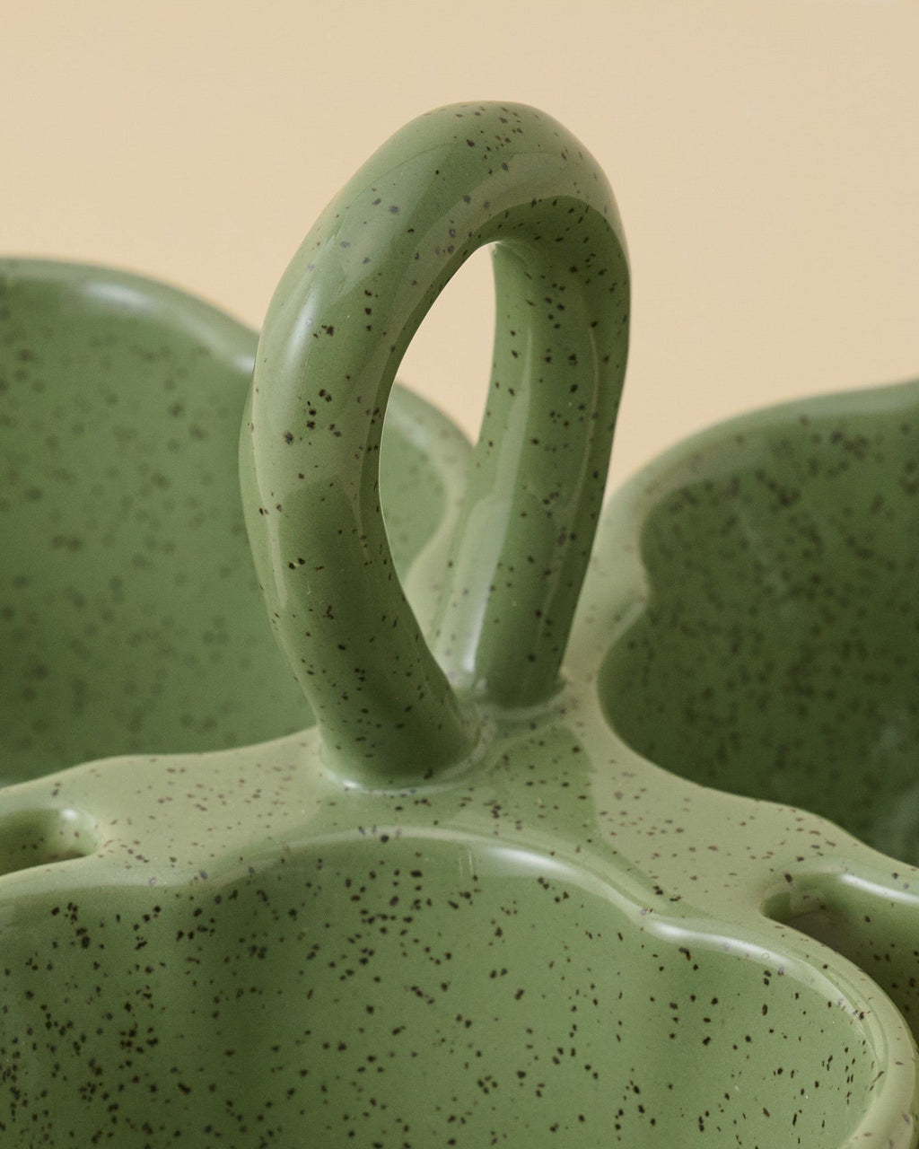 Green Scalloped Trio Snack Bowl