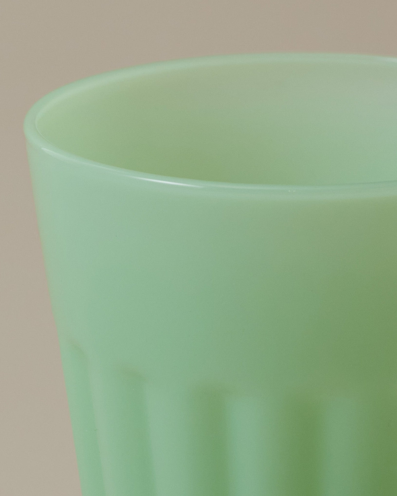 Light Green Milk Glass Tumbler