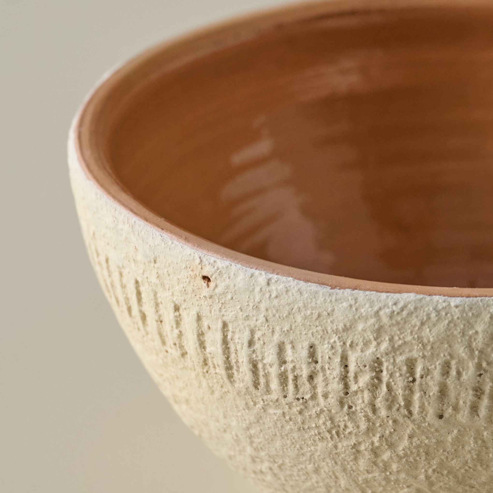 Rustic Terracotta Accent Bowl