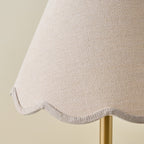 Natural Linen Scallop Shade