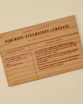 Strawberry Lemonade Recipe Card