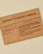 Strawberry Lemonade Recipe Card