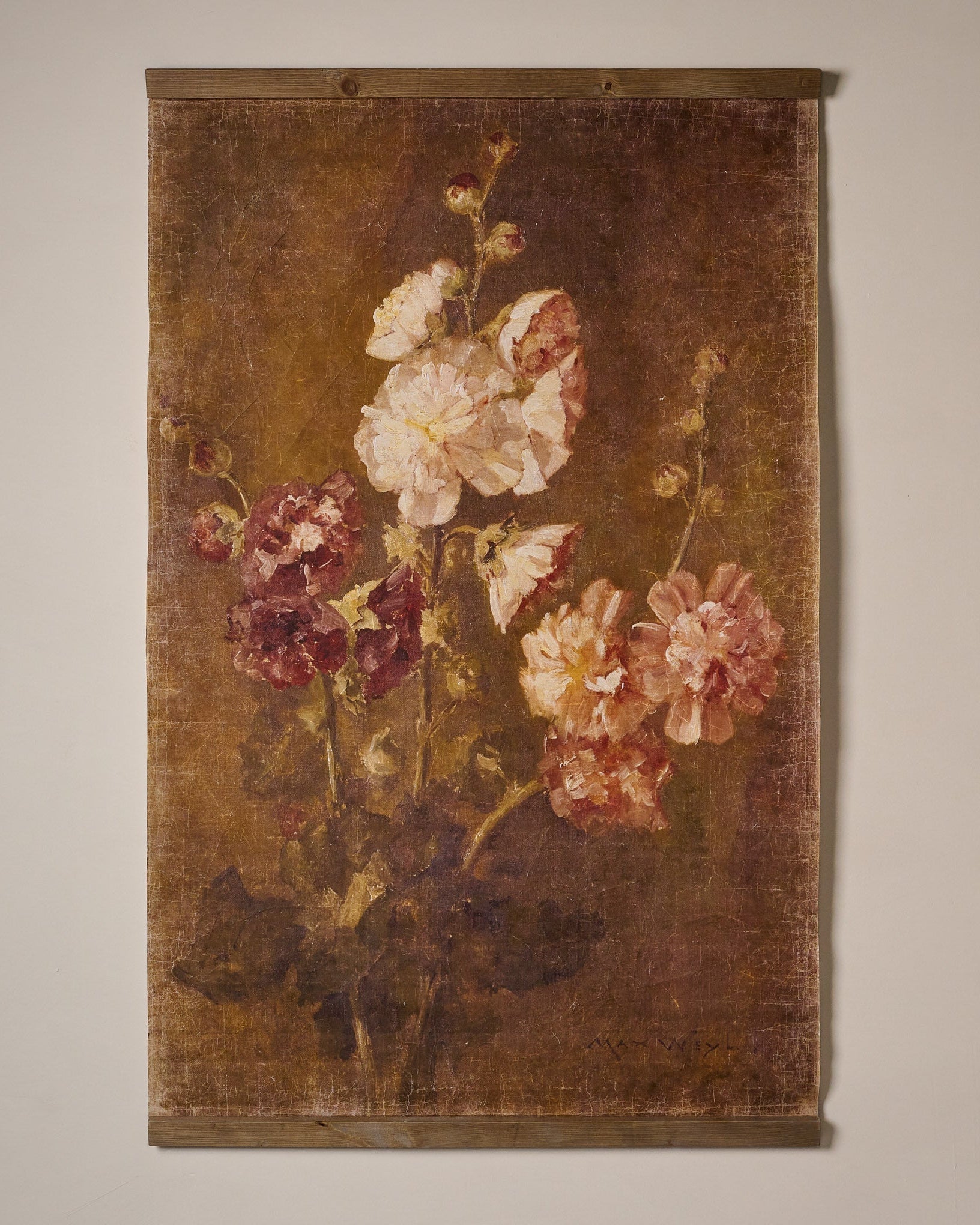 Floral Trio Vintage Tapestry