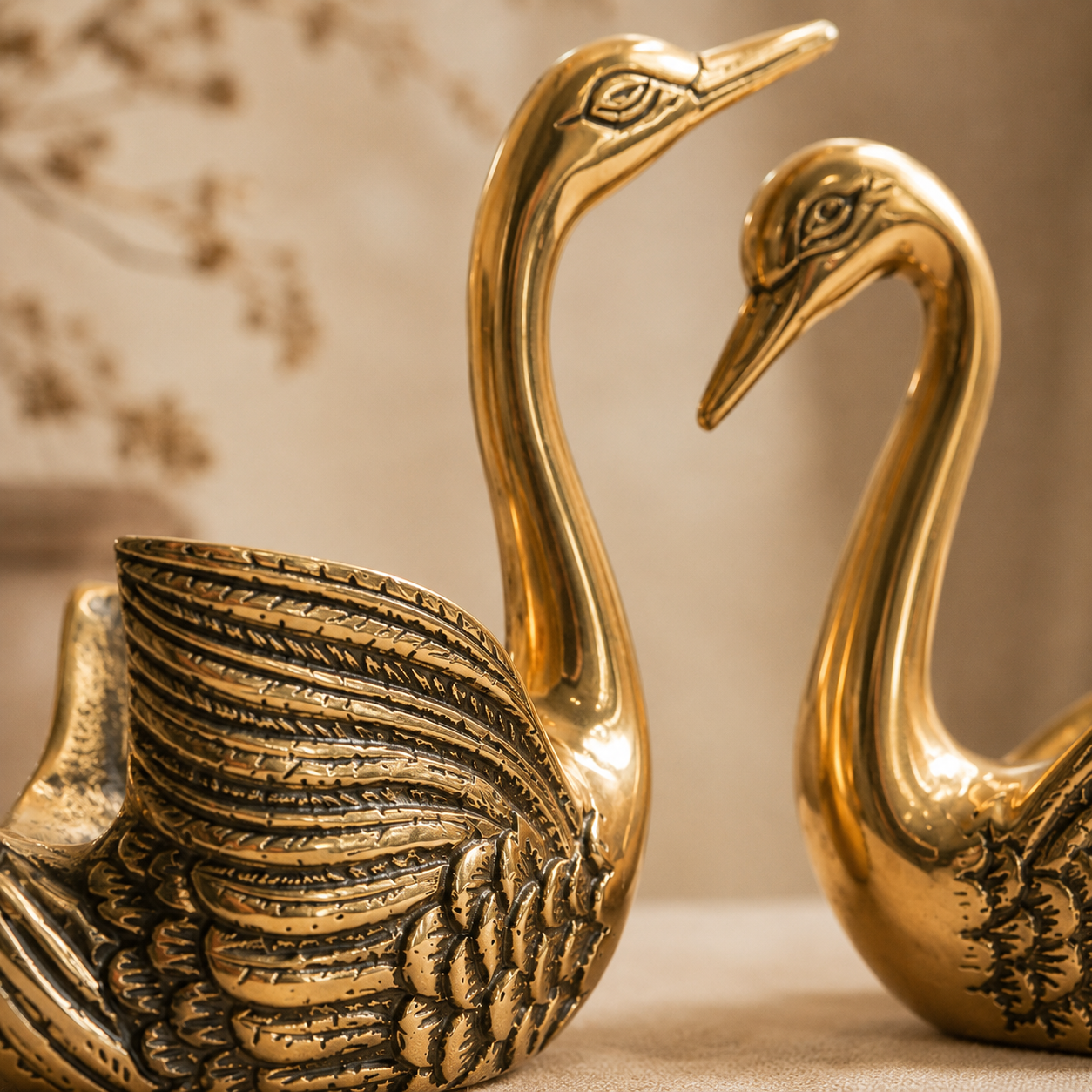 Golden Duck - Candle Holder