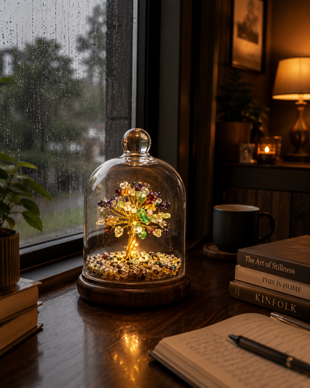 Natural Citrine Quartz Crystal Cluster