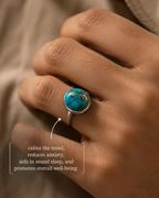 Natural Irani Firoza Gemstone | Turquoise Cabochon Stone