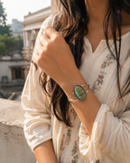 Labrodite Energy Bangle | Natural Labradorite Crystal Bracelet | Adjustable Silver Cuff | Protection & Positive Energy Jewelry